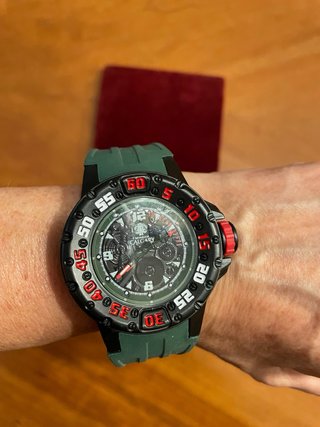 Reloj Calgary Hombre Negro Verde