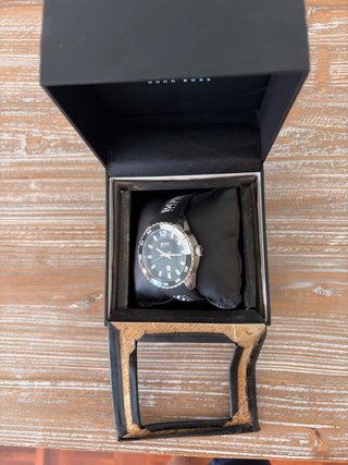 Reloj Hugo Boss Negro y Plateado