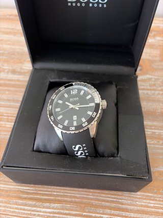 Reloj Hugo Boss Negro y Plateado