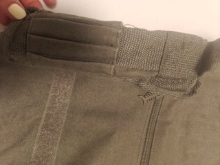 Borsa uomo Fishbone verde militare