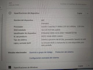 Portátil Dell Latitude E7450 i7 14 500gb
