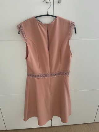 Abito Zara rosa con pizzo