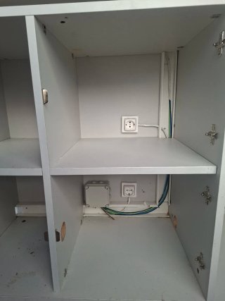 Mostrador para negocio blanco