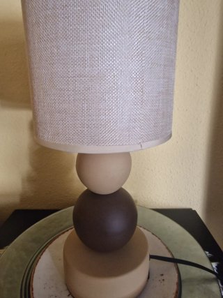 Lámpara Decorativa Beige y Marrón