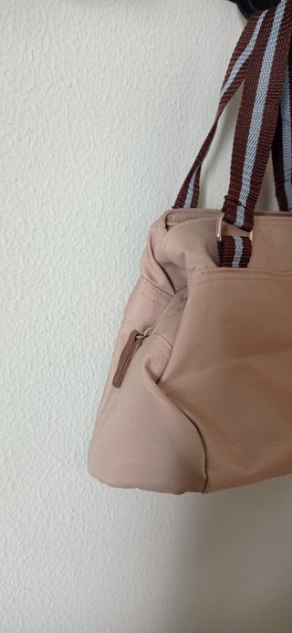 Bolso de mano Vichy color Beige