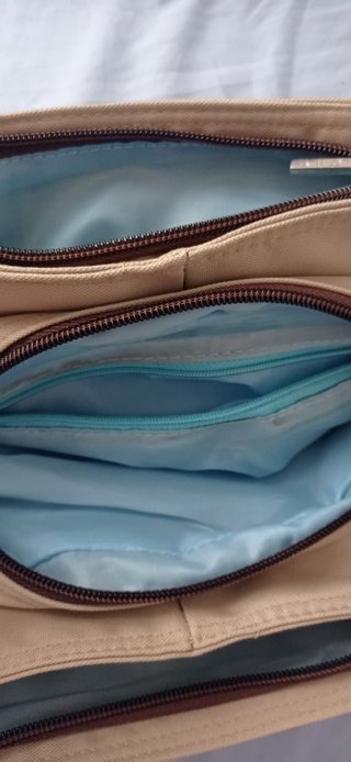 Bolso de mano Vichy color Beige