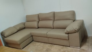 Chaiselongue 280cm, arcón y 2 poufs,EXTRAIAL SUELO