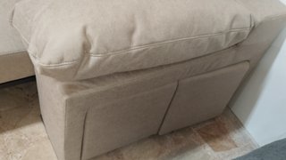 Chaiselongue 280cm, arcón y 2 poufs,EXTRAIAL SUELO