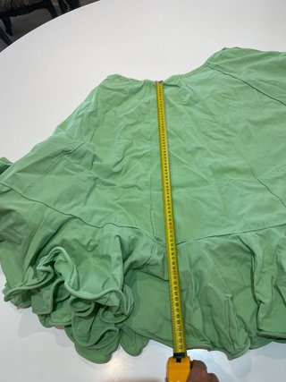 62 Falda flamenca verde