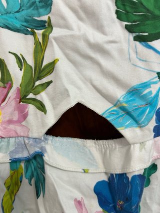 Vestido estampado floral blanco
