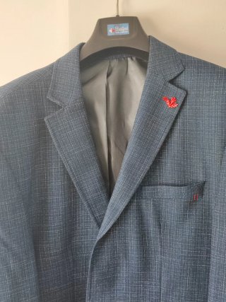 Blazer Sastre Azul Marino Texturizado Brantford