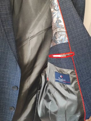 Blazer Sastre Azul Marino Texturizado Brantford