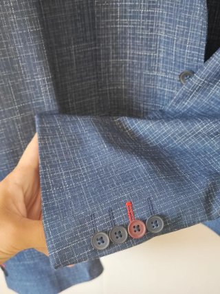 Blazer Sastre Azul Marino Texturizado Brantford