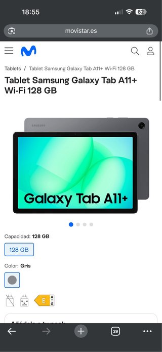 Samsung Galaxy Tab A1164GB Gris