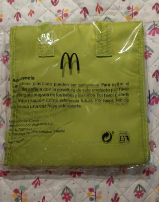 Nevera de tela verde McDonald's