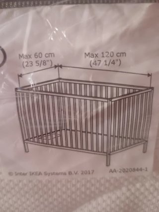 Colchón Cuna IKEA 60x120 Nuevo