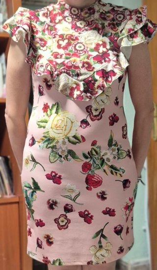 Vestido corto estampado floral