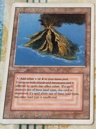 Magic The Gathering - Volcanic Island - Dual Land