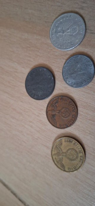 Monedas 3 Reich Alemania (1940s)