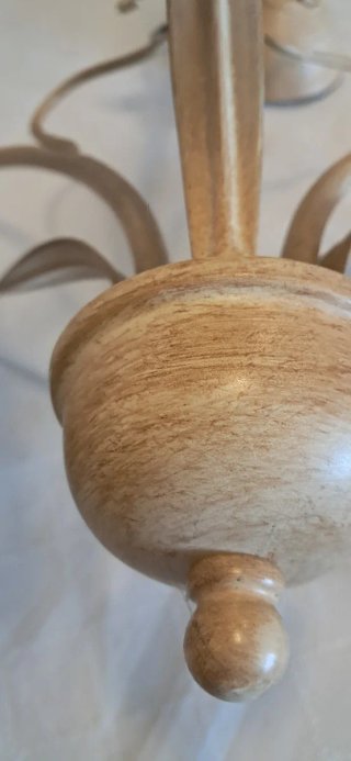 2 Lámparas Forja Hechas a Mano,tulipas de vidrio .