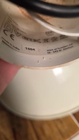 Lámpara de techo Ikea verde