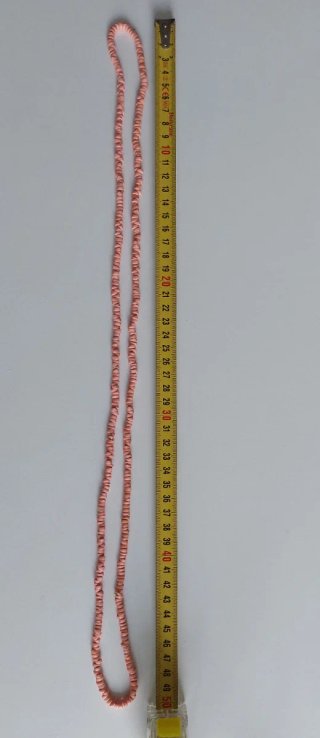 Collar de cuentas rosa