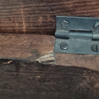 Scatola legno vintage intagliata