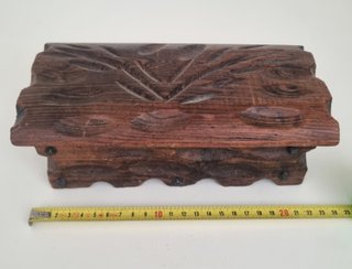 Scatola legno vintage intagliata