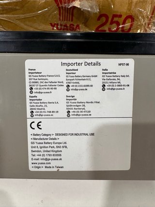 8 Baterías Yuasa NP7-12LFR 12V 7.0Ah