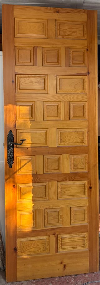 Puerta Madera Pino Maciza