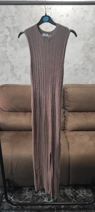 Vestido Bershka Marrón Talla M