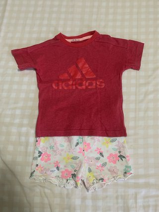 Maglietta Adidas + pantaloncini SoCute 18/24 mesi