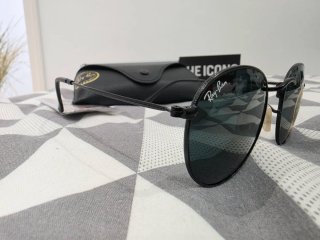 Gafas Ray-Ban Aviator Redondas Negras