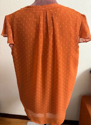 Blusa Cortefiel Talla L Naranja