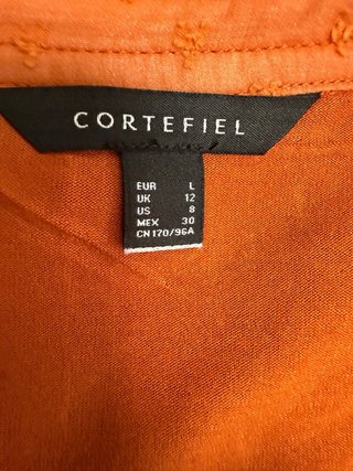 Blusa Cortefiel Talla L Naranja