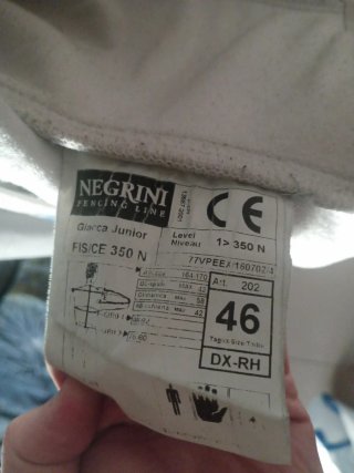 Completo Negrini FIE 350N Giacca + Pantaloni