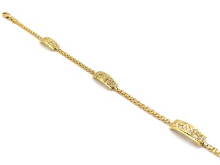 E1814824-3    Pulsera Oro 18k Con Circonita