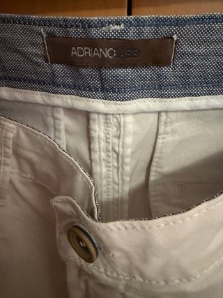 Pantalone Adriano Sassi estivo uomo bianco