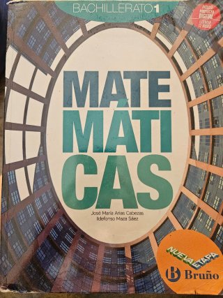 Matemáticas 1 Bachillerato Nueva etapa Bruño