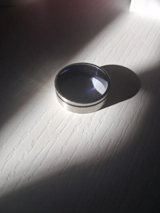 Anillo Hombre Plata y Azul