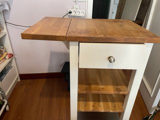 Carrito Auxiliar Cocina Madera y Metal