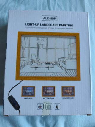 Cuadro decorativo con luz