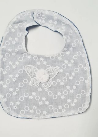 Vestido bebé con gorrito y babero a juego