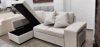 SOFÁ CAMA CHAISE LONGUE CON 2 PUFF | NUEVO