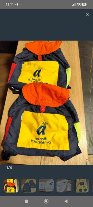 Lote 2 Mochilas Infantiles 'L'Acadèmia'