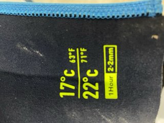 Neopreno OLAIAN azul y negro, talla S.