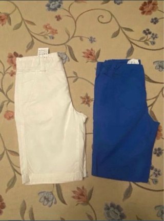 Lote 2 pantalones Benetton cortos 3/4 y 4/5 años