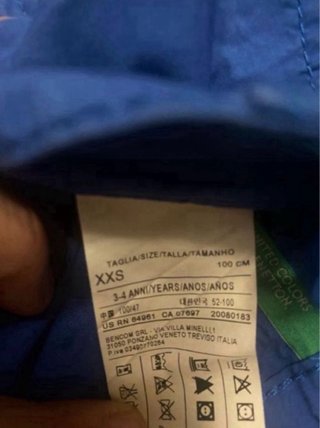 Lote 2 pantalones Benetton cortos 3/4 y 4/5 años