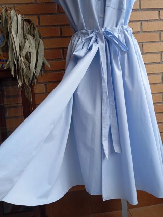 Vestito lungo blu Zara