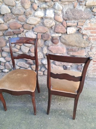 Lote 4 Sedie Isabeline Caoba